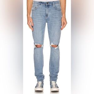 ROLLA’S STINGER V8 Bleach Destroy Men’s Denim Skinny Fit Jeans Size 31x32